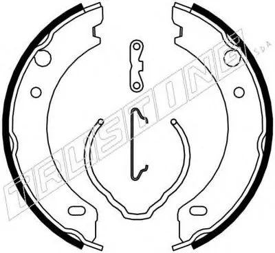 Комплект тормозных колодок, стояночная тормозная система TRUSTING купить