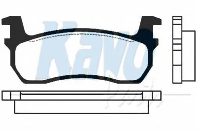 Комплект тормозных колодок, дисковый тормоз MK KASHIYAMA KAVO PARTS купить