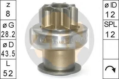 Привод с механизмом свободного хода, стартер ERA купить