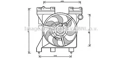 Вентилятор, охлаждение двигателя AVA QUALITY COOLING купить