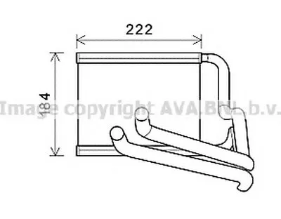 Теплообменник, отопление салона AVA QUALITY COOLING купить