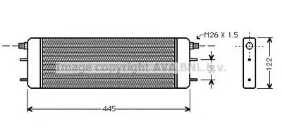 масляный радиатор, двигательное масло AVA QUALITY COOLING купить