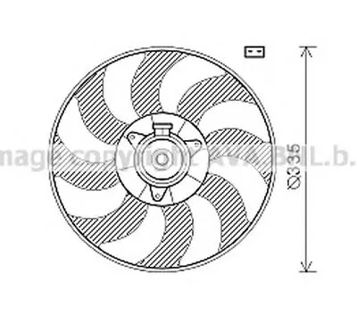 Вентилятор, охлаждение двигателя AVA QUALITY COOLING купить