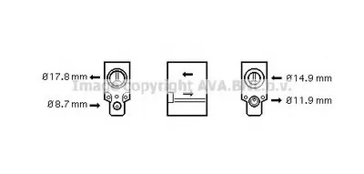 Расширительный клапан, кондиционер AVA QUALITY COOLING купить