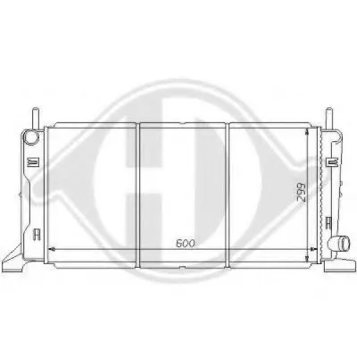 Радиатор, охлаждение двигателя DIEDERICHS купить