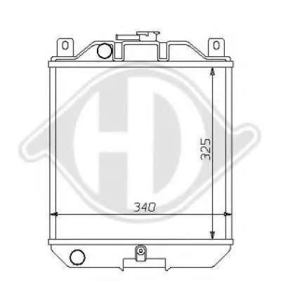 Радиатор, охлаждение двигателя DIEDERICHS купить
