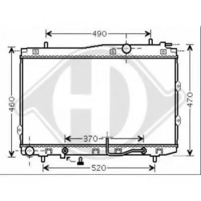 Радиатор, охлаждение двигателя DIEDERICHS купить