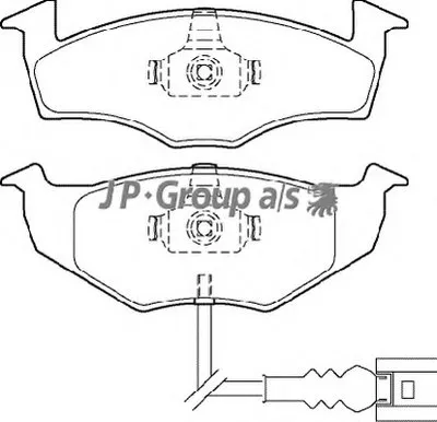 Комплект тормозных колодок, дисковый тормоз QH JP GROUP купить