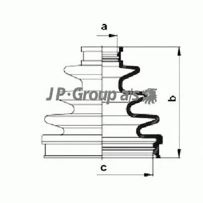 Комплект пылника, приводной вал QH JP GROUP купить