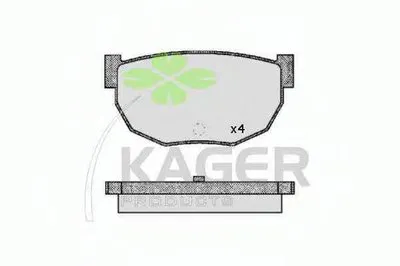 Комплект тормозных колодок, дисковый тормоз KAGER купить