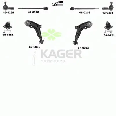 Подвеска колеса KAGER купить