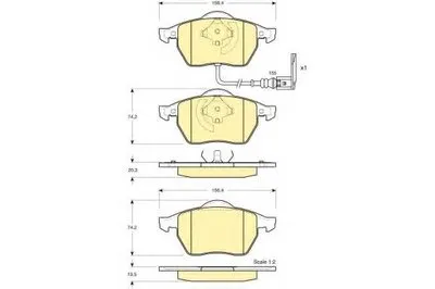 Комплект тормозных колодок, дисковый тормоз GIRLING купить