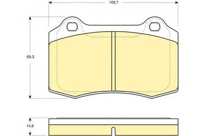 Комплект тормозных колодок, дисковый тормоз GIRLING купить
