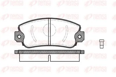 Комплект тормозных колодок, дисковый тормоз KAWE купить