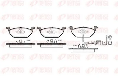 Комплект тормозных колодок, дисковый тормоз KAWE купить