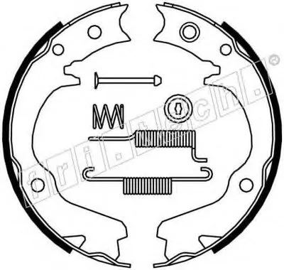 Комплект тормозных колодок, стояночная тормозная система fri.tech. купить