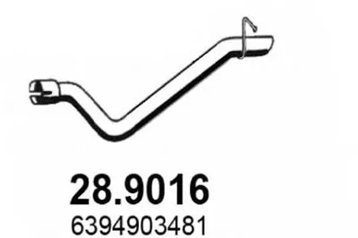 Труба выхлопного газа ASSO купить