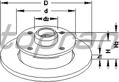 Тормозной диск TOPRAN купить