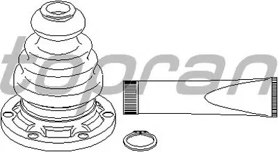 Комплект пылника, приводной вал TOPRAN купить