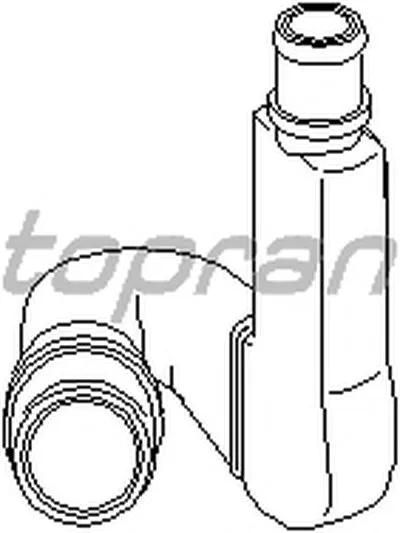 Шланг, воздухоотвод крышки головки цилиндра TOPRAN купить