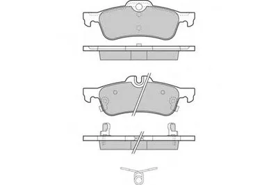 Комплект тормозных колодок, дисковый тормоз E.T.F. купить