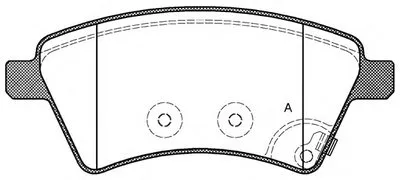 Комплект тормозных колодок, дисковый тормоз ADVANCE OPEN PARTS купить