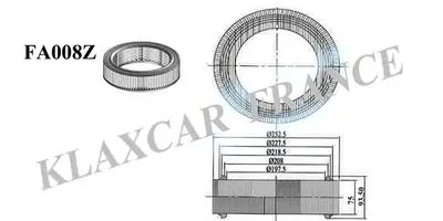 Воздушный фильтр KLAXCAR FRANCE купить