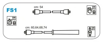 Комплект проводов зажигания JANMOR купить