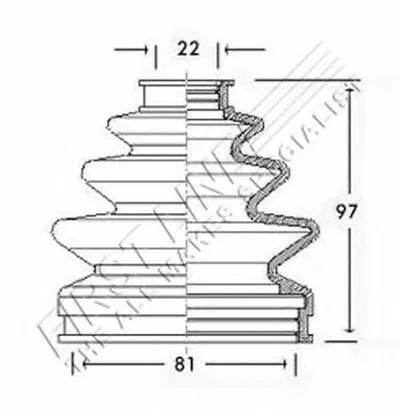 Пыльник, приводной вал FIRST LINE купить