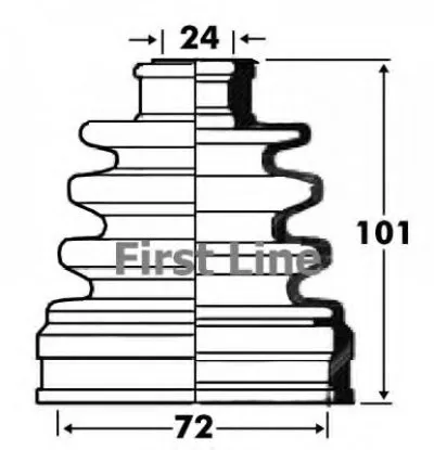 Пыльник, приводной вал FIRST LINE купить