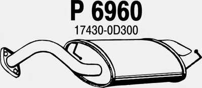 Глушитель выхлопных газов конечный FENNO купить