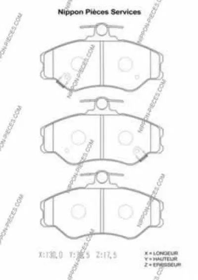 Комплект тормозных колодок, дисковый тормоз NPS купить