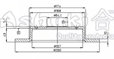 Тормозной диск ASHUKI купить