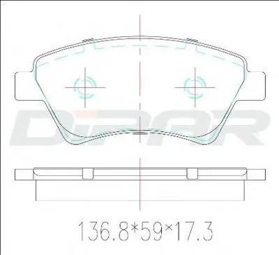 Комплект тормозных колодок, дисковый тормоз DITAS купить