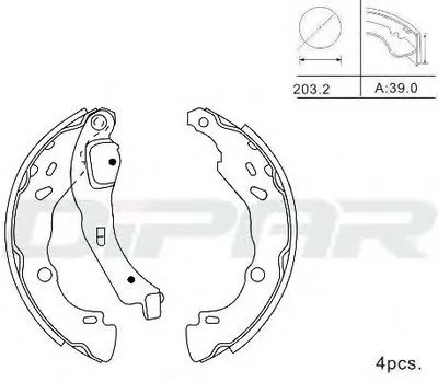 Комплект тормозных колодок DITAS купить