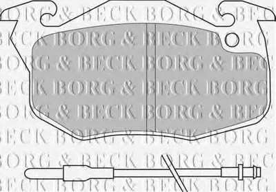 Комплект тормозных колодок, дисковый тормоз BORG & BECK купить