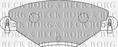 Комплект тормозных колодок, дисковый тормоз BORG & BECK купить