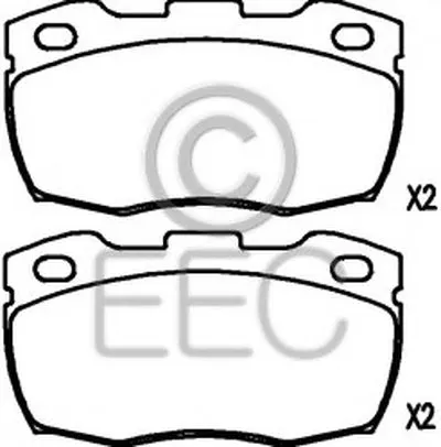 Комплект тормозных колодок, дисковый тормоз EEC купить