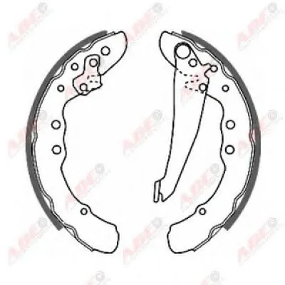 Комплект тормозных колодок ABE купить