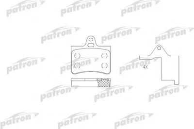 Комплект тормозных колодок, дисковый тормоз PATRON купить