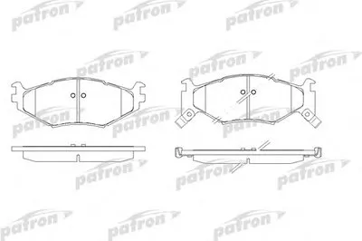 Комплект тормозных колодок, дисковый тормоз PATRON купить
