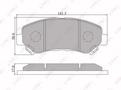 Комплект тормозных колодок, дисковый тормоз LYNXauto купить