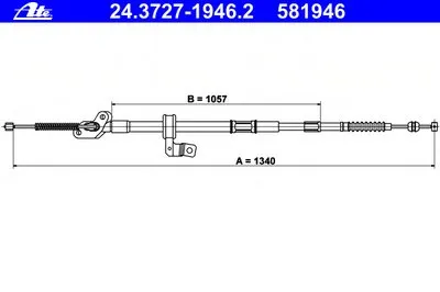 Трос, стояночная тормозная система ATE купить