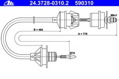 Тросик сцепления ATE купить