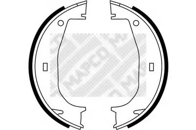 Комплект тормозных колодок MAPCO купить