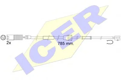 Сигнализатор, износ тормозных колодок ICER купить