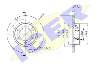 Тормозной диск ICER купить
