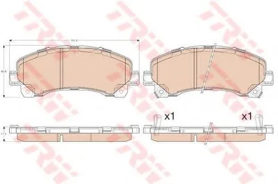 Комплект тормозных колодок, дисковый тормоз COTEC TRW купить