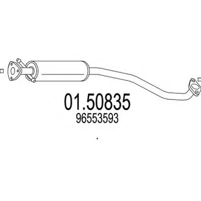 Средний глушитель выхлопных газов MTS купить