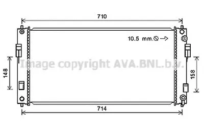 Радиатор, охлаждение двигателя AVA QUALITY COOLING купить